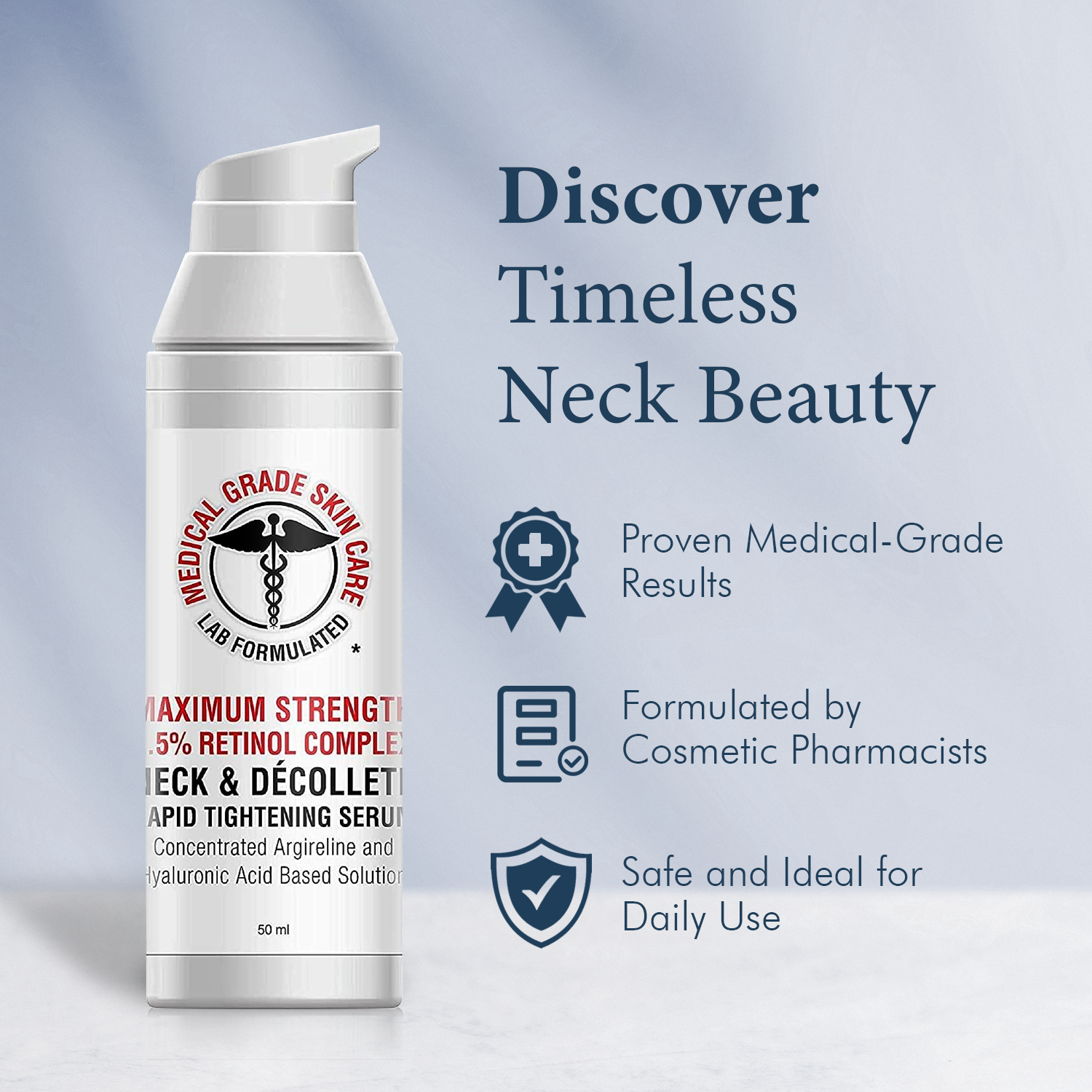 Medical Grade Skin Care Neck & Décolleté Rapid Tightening Serum