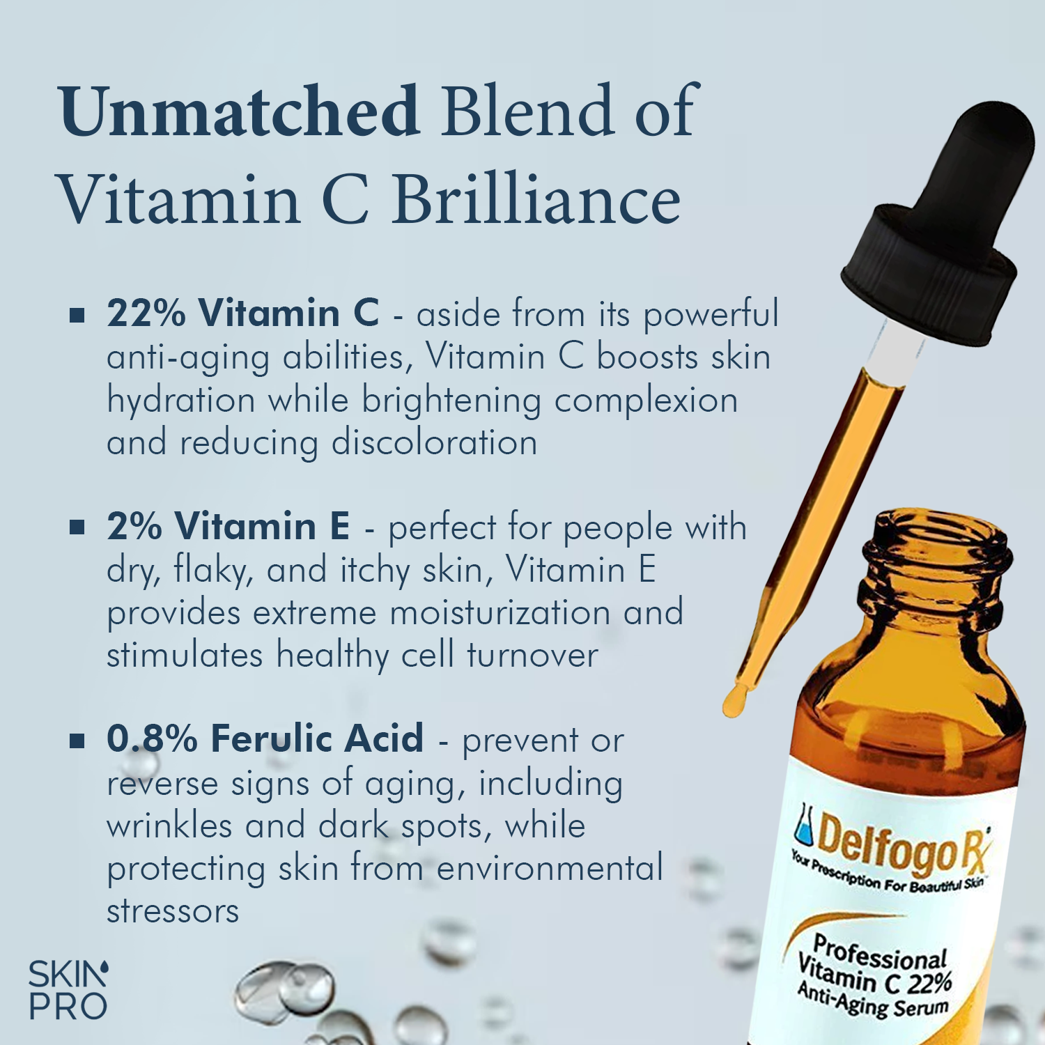 Delfogo Rx Professional Vitamin C 22% Anti-Aging Serum